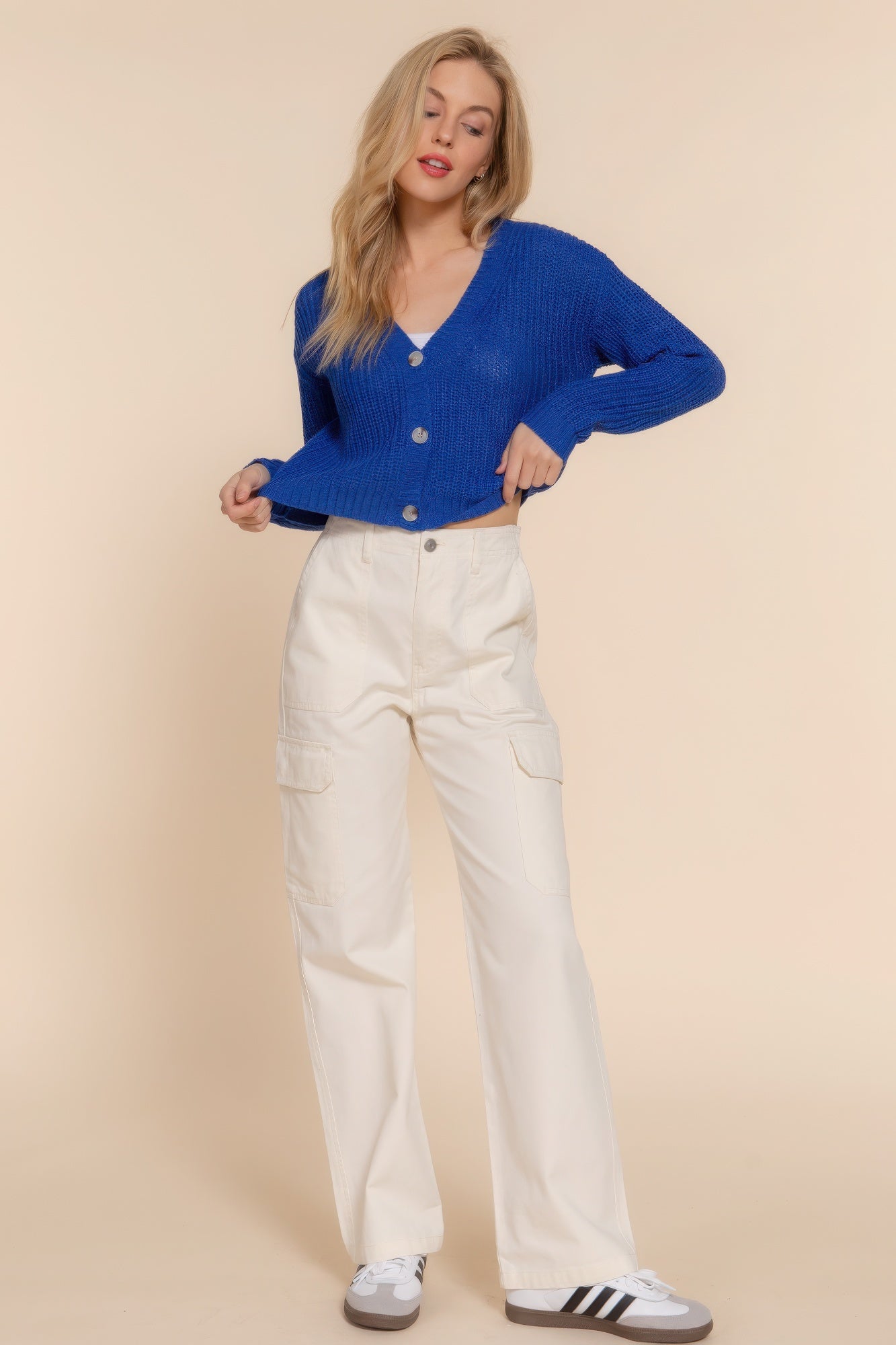 Long Sleeve V-Neck Cardigan