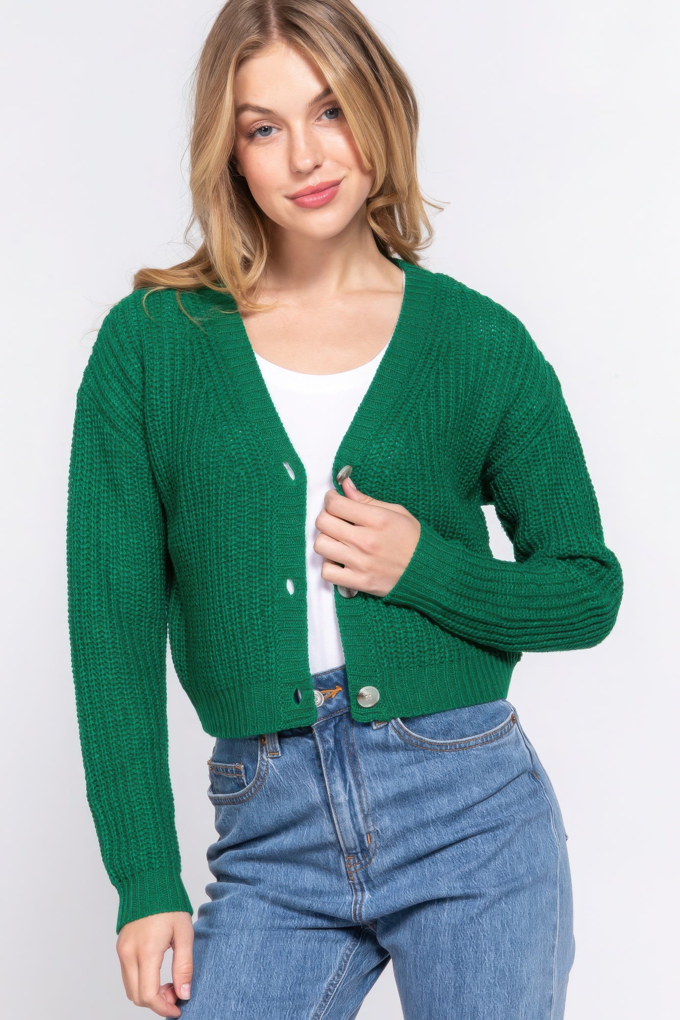 Long Sleeve V-Neck Cardigan
