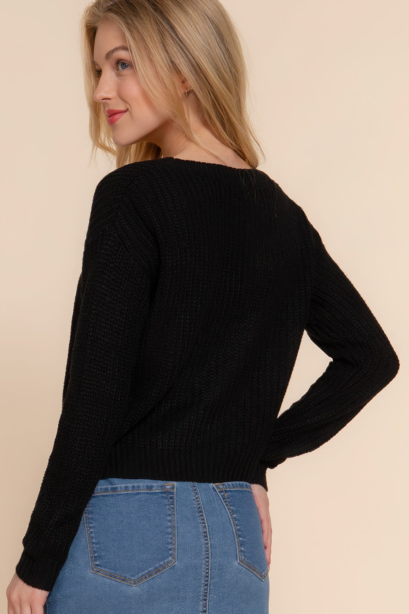 Long Sleeve V-Neck Cardigan