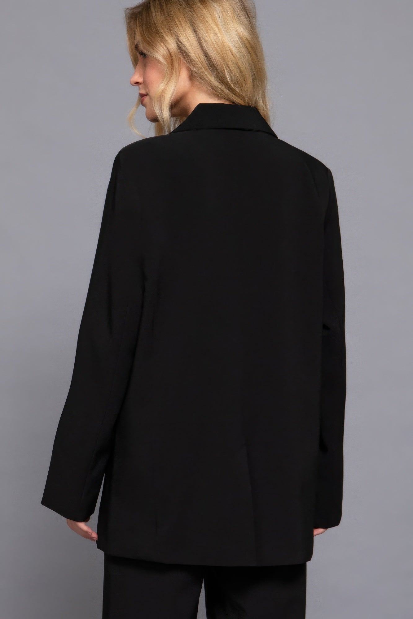 Long Sleeve Front Button Blazer
